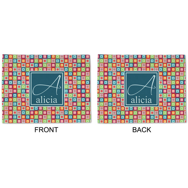 Retro Squares Linen Placemat - APPROVAL (double sided)