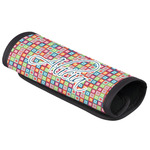 Retro Squares Luggage Handle Cover (Personalized)