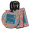 Retro Squares Luggage Tags - 3 Shapes Availabel