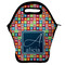 Retro Squares Lunch Bag - Front