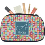 Retro Squares Makeup / Cosmetic Bag - Medium (Personalized)