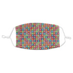 Retro Squares Adult Cloth Face Mask