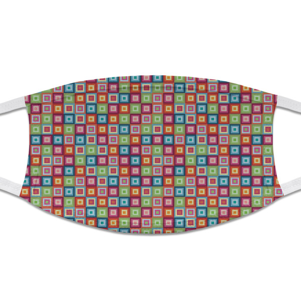 Custom Retro Squares Cloth Face Mask (T-Shirt Fabric)