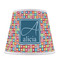 Retro Squares Poly Film Empire Lampshade - Front View
