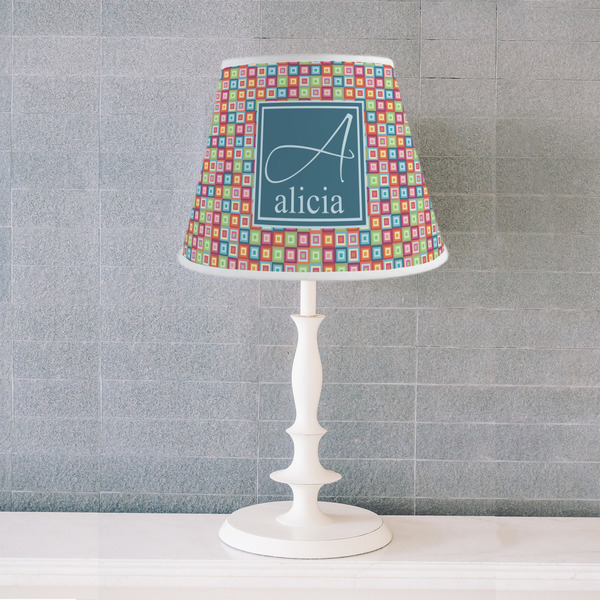 Retro Squares Poly Film Empire Lampshade - Lifestyle