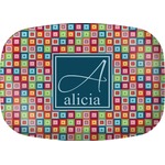 Retro Squares Melamine Platter (Personalized)