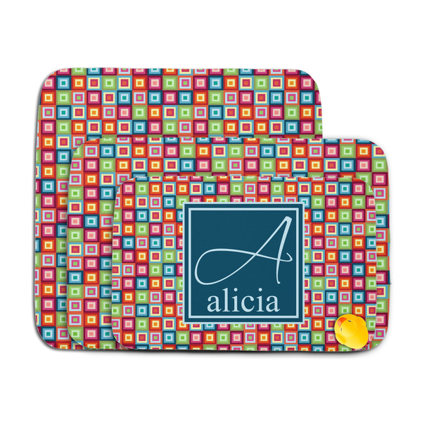 Retro Squares Memory Foam Bath Mat - MAIN PARENT