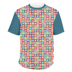Retro Squares Men's Crew T-Shirt (Personalized)