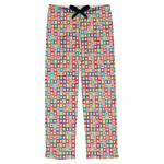 Retro Squares Mens Pajama Pants - XS