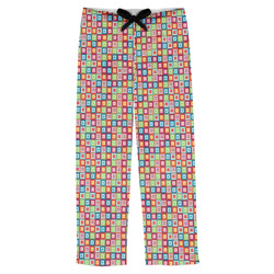 Retro Squares Mens Pajama Pants - S