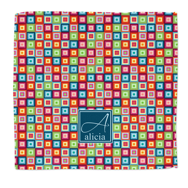 Custom Retro Squares Microfiber Dish Rag (Personalized)