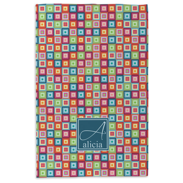 Retro Squares Microfiber Dish Towel - APPROVAL