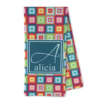 Retro Squares Kitchen Towel - Microfiber (Personalized)