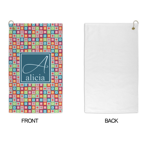 Retro Squares Microfiber Golf Towels - APPROVAL