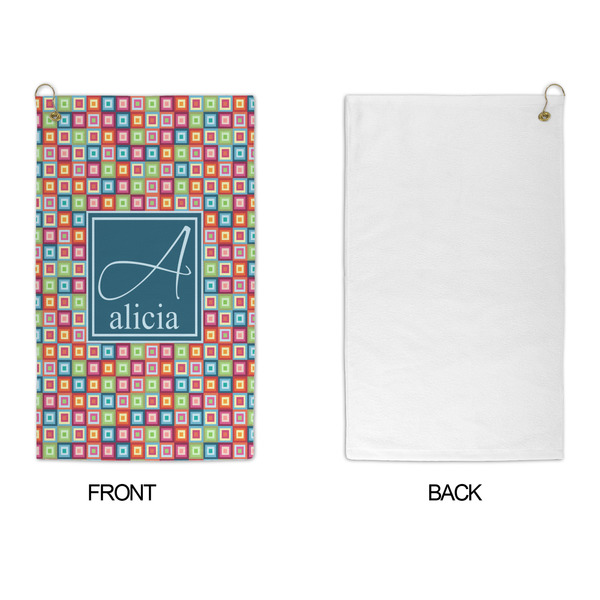 Retro Squares Microfiber Golf Towels - APPROVAL
