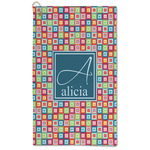 Retro Squares Microfiber Golf Towel (Personalized)