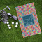 Retro Squares Microfiber Golf Towels - LIFESTYLE