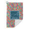 Retro Squares Microfiber Golf Towels Small - FRONT FOLDED