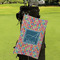 Retro Squares Microfiber Golf Towels - Small - LIFESTYLE