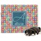 Retro Squares Dog Blanket (Personalized)
