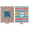 Retro Squares Minky Blanket - 50"x60" - Double Sided - Front & Back