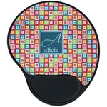 Retro Squares Mouse Pad with Wrist Support