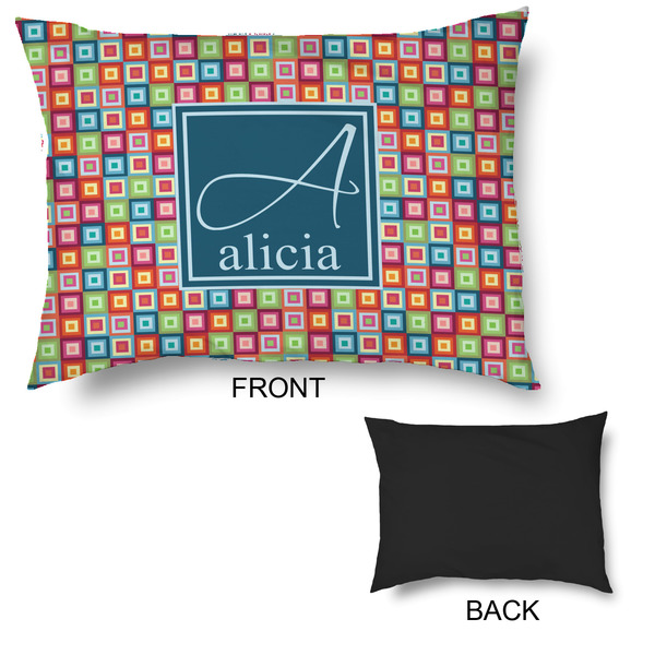 Retro Squares Outdoor Dog Beds - Large - APPROVAL