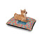 Retro Squares Outdoor Dog Beds - Small - IN CONTEXT