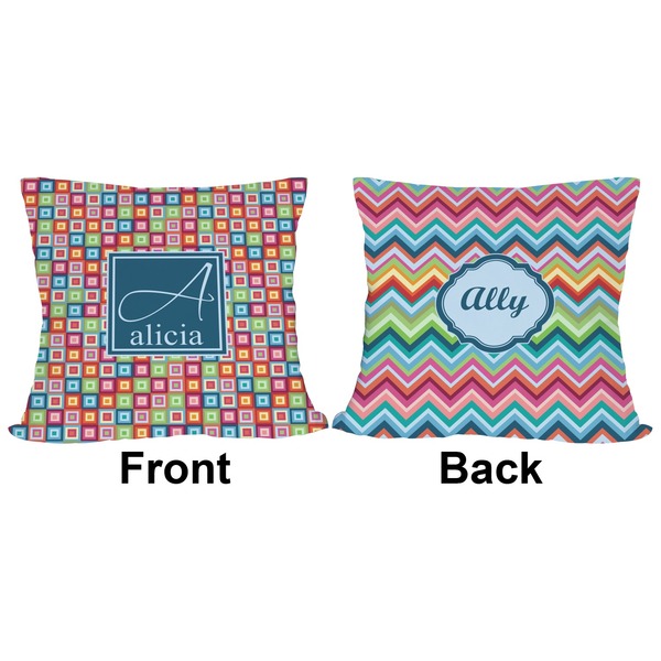 Retro Squares Outdoor Pillow - 20x20