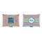 Retro Squares  Outdoor Rectangular Throw Pillow (Front and Back)