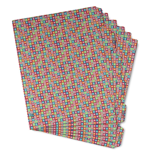 Retro Squares Page Dividers - Set of 6 - Main/Front