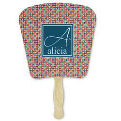 Retro Squares Paper Fan (Personalized)