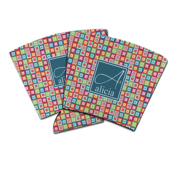 Custom Retro Squares Party Cup Sleeve (Personalized)