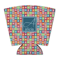 Retro Squares Party Cup Sleeve - with Bottom (Personalized)