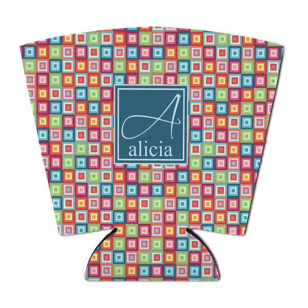 Retro Squares Party Cup Sleeves - with bottom - FRONT