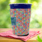Retro Squares Party Cup Sleeves - with bottom - Lifestyle