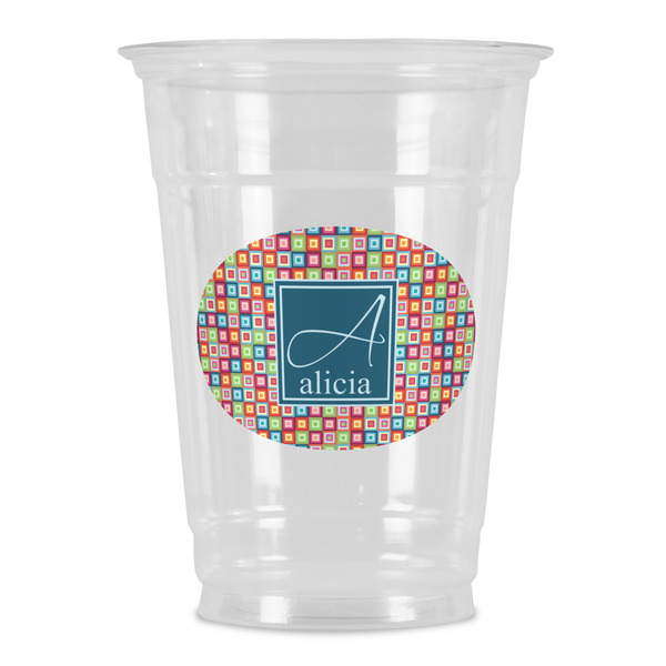Custom Retro Squares Party Cups - 16oz (Personalized)
