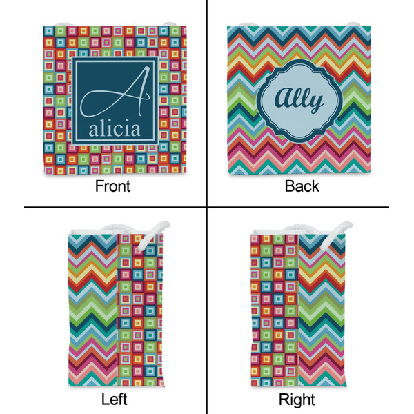 Retro Squares Party Favor Gift Bag - Gloss - Approval