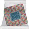 Retro Squares Minky Blanket - 40"x30" - Double Sided (Personalized)