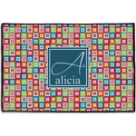 Retro Squares Door Mat - 36"x24" (Personalized)