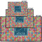 Retro Squares Personalized Door Mat - Group Parent IMF