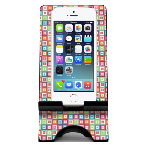 Retro Squares Phone Stand w/ Phone