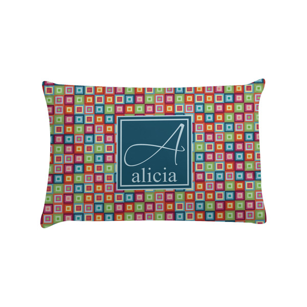 Custom Retro Squares Pillow Case - Standard (Personalized)