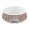 Retro Squares Plastic Dog Bowl - Small (Personalized)