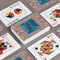 Retro Squares Playing Cards - Front & Back View