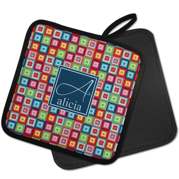 Retro Squares Pot Holders - PARENT MAIN