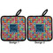 Retro Squares Pot Holders - Set of 2 APPROVAL