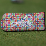 Retro Squares Blade Putter Cover (Personalized)