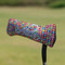 Retro Squares Putter Cover - On Putter