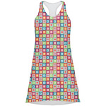 Retro Squares Racerback Dress (Personalized)